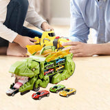 Dinosaur Transporter Truck Dinosaur Swallowing Truck for Kids Party Supplies green