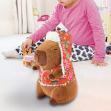 Stuffed Capybara Plush Toy Living Room Decoration for Boys Girls Kids Adults 35cm