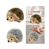 Hedgehog Stuffed Animal Doll Cuddly Hedgehog Plush Doll for Him Her Holidays light brown