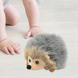 Hedgehog Stuffed Animal Doll Cuddly Hedgehog Plush Doll for Him Her Holidays dark gray