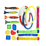 18Pcs Diving Pool Toys Diving Rings Sticks Swimming Pool Toys for Boys Girls