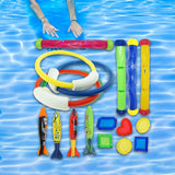 18Pcs Diving Pool Toys Diving Rings Sticks Swimming Pool Toys for Boys Girls