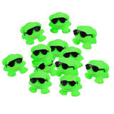 12Pcs Cute Squeaky Frogs Bathing Toy Dabbling Toy for Bathtub Toy Shower Toy