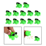 12Pcs Cute Squeaky Frogs Bathing Toy Dabbling Toy for Bathtub Toy Shower Toy