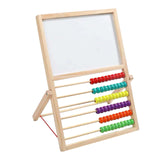 Writing Drawing Board Double Sided Easel with Counting Frame for Early Math