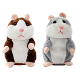 Talking Hamster Electronic Hamster Mouse Toy for Toddlers Kids Birthday Gift dark brown