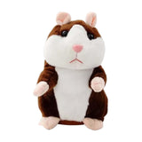 Talking Hamster Electronic Hamster Mouse Toy for Toddlers Kids Birthday Gift dark brown