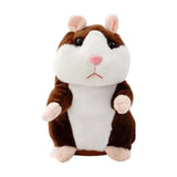 Talking Hamster Electronic Hamster Mouse Toy for Toddlers Kids Birthday Gift dark brown