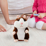 Talking Hamster Electronic Hamster Mouse Toy for Toddlers Kids Birthday Gift dark brown