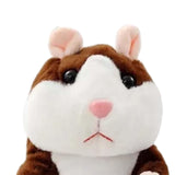 Talking Hamster Electronic Hamster Mouse Toy for Toddlers Kids Birthday Gift dark brown