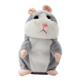 Talking Hamster Electronic Hamster Mouse Toy for Toddlers Kids Birthday Gift gray