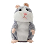 Talking Hamster Electronic Hamster Mouse Toy for Toddlers Kids Birthday Gift gray