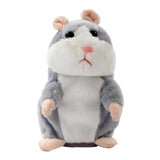 Talking Hamster Electronic Hamster Mouse Toy for Toddlers Kids Birthday Gift gray