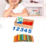 Maxbell Montessori Math Numbers Cards & Counters Set for Preschool Kids Kindergarten