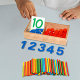 Maxbell Montessori Math Numbers Cards & Counters Set for Preschool Kids Kindergarten