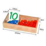 Maxbell Montessori Math Numbers Cards & Counters Set for Preschool Kids Kindergarten