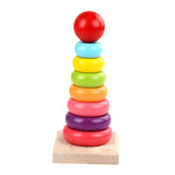 Wooden Sorter Game Blocks Stack Funny Balance Toy Practicing Montessori Toys