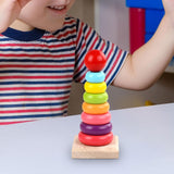 Wooden Sorter Game Blocks Stack Funny Balance Toy Practicing Montessori Toys