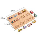 Wooden Shape Peg Puzzle Montessori Toys for Boys Girls Children Holiday Gift