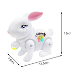 Baby Crawling Toy Movements Jumping Bunny Toy for Party Favor Gift Preschool White