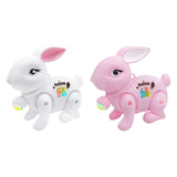 Baby Crawling Toy Movements Jumping Bunny Toy for Party Favor Gift Preschool White