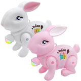 Baby Crawling Toy Movements Jumping Bunny Toy for Party Favor Gift Preschool White