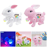 Baby Crawling Toy Movements Jumping Bunny Toy for Party Favor Gift Preschool White