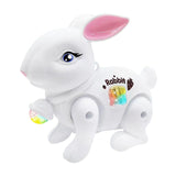 Baby Crawling Toy Movements Jumping Bunny Toy for Party Favor Gift Preschool White