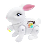 Baby Crawling Toy Movements Jumping Bunny Toy for Party Favor Gift Preschool White