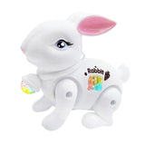 Baby Crawling Toy Movements Jumping Bunny Toy for Party Favor Gift Preschool White