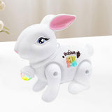 Baby Crawling Toy Movements Jumping Bunny Toy for Party Favor Gift Preschool White