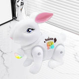 Baby Crawling Toy Movements Jumping Bunny Toy for Party Favor Gift Preschool White