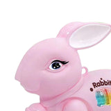 Baby Crawling Toy Movements Jumping Bunny Toy for Party Favor Gift Preschool Pink