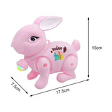 Baby Crawling Toy Movements Jumping Bunny Toy for Party Favor Gift Preschool Pink