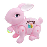 Baby Crawling Toy Movements Jumping Bunny Toy for Party Favor Gift Preschool Pink