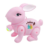 Baby Crawling Toy Movements Jumping Bunny Toy for Party Favor Gift Preschool Pink