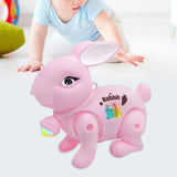 Baby Crawling Toy Movements Jumping Bunny Toy for Party Favor Gift Preschool Pink