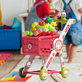Maxbell Mini Shopping Cart Toy for Kids Supermarket Handcart Toy for Baby Boys Girls with Play Accessory