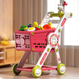 Maxbell Mini Shopping Cart Toy for Kids Supermarket Handcart Toy for Baby Boys Girls with Play Accessory