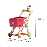 Maxbell Mini Shopping Cart Toy for Kids Supermarket Handcart Toy for Baby Boys Girls with Play Accessory