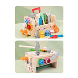 Wooden Tool Set Role Play Tool Box Toys for Children Toddlers Birthday Gifts