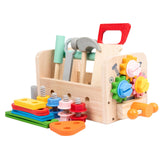 Wooden Tool Set Role Play Tool Box Toys for Children Toddlers Birthday Gifts