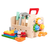 Wooden Tool Set Role Play Tool Box Toys for Children Toddlers Birthday Gifts