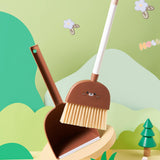 Mini Broom and Dustpan Set for Kids Holiday Gifts for Kindergarten Preschool bear