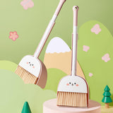 Mini Broom and Dustpan Set for Kids Holiday Gifts for Kindergarten Preschool rabbit