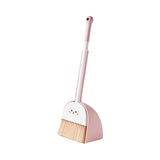 Mini Broom and Dustpan Set for Kids Holiday Gifts for Kindergarten Preschool rabbit