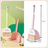 Mini Broom and Dustpan Set for Kids Holiday Gifts for Kindergarten Preschool rabbit