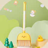 Mini Broom and Dustpan Set for Kids Holiday Gifts for Kindergarten Preschool duck