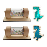 Busy Board Part Kids Instrument Sequined Dinosaur for Boy Girl Kids Toddlers Dinosaur Blue