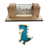 Busy Board Part Kids Instrument Sequined Dinosaur for Boy Girl Kids Toddlers Dinosaur Blue